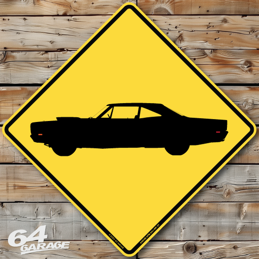 1969 Dodge A12 Super Bee Coupe Side View Sign