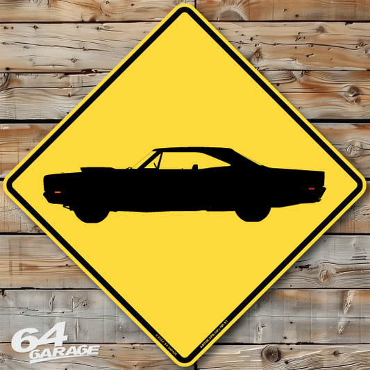 1969 Dodge A12 Super Bee Hard Top Side View Sign